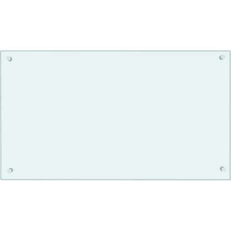 Kitchen Backsplash Milk 90 x 50 cm Tempered Glass vidaXL