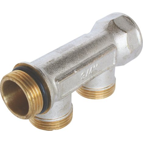 Collecteur de distribution 2 sorties à portée conique easy lock 3/4ek