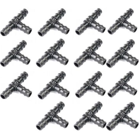 Lot De 15 Connecteurs En T Pour Tuyau Gouttes Élargissement 16 Mm - jardiboutique (1/2)