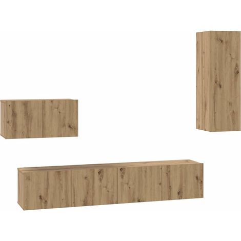 Maison Exclusive - Wand-TV-Schrank Wandmontiert 4 pcs Artisan-Eic
