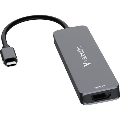 Hub USB Verbatim Multi Port Essentials USB-C PD, USB-A 3.0, USB-A 2.0, HDMI, SD/microSD (1/5)