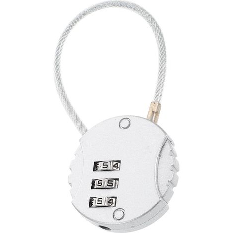 cadenas à combinaison en métal code à 3 chiffres couleur
