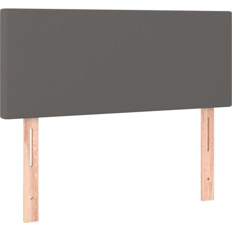 Testiera letto accessorio camera da letto mobili LED 100 x 5 x 78/88 cm grigio sintetico TDL0201510