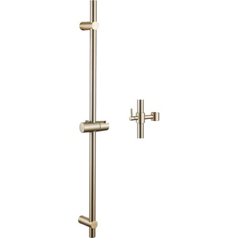 Fortifura Calvi Barre de Douche - 90 cm - support de douche - Laiton Brossé