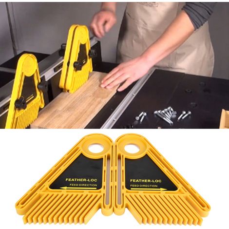 Guide de coupe double en plastique pour défonceuse, scie circulaire et accessoires de travail du bois (1/5)