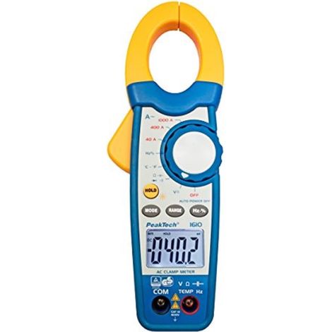 Pince ampèremétrique 1000A AC et multimètre numérique 4000 Counts avec testeur de continuité - CAT III 600V, 1 pièce, P 1610 (1/2)