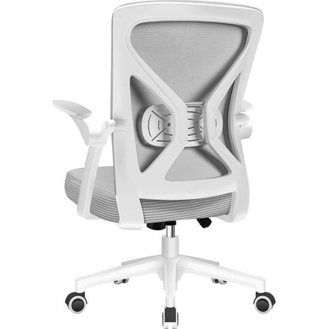 Ergonomischer Bürostuhl mit Armlehnen, Lendenstütze, Wippfunktion (1/5)