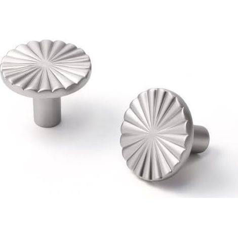 Set mit 2 Schubladengriffen aus gebürstetem, satiniertem Nickel-Zinklegierung für Küche, Bad, Kleiderschrank, Kommode (1/5)