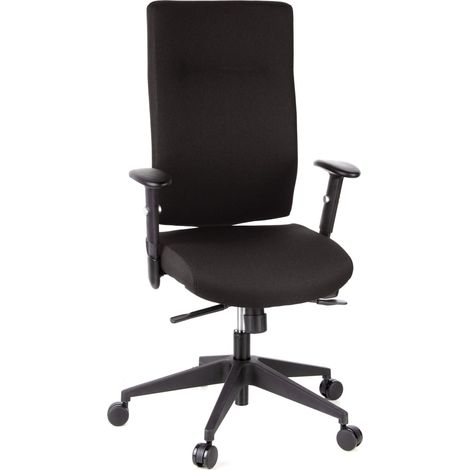 Bürostuhl / Drehstuhl PRO-TEC 300 Stoff schwarz hjh OFFICE (1/5)