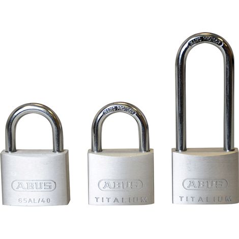 ABUS Titalium Trio Padlock with 64 Titalium Alloy, Dual-Color Design (Silver and Bronze), Model 60TI/40HB63