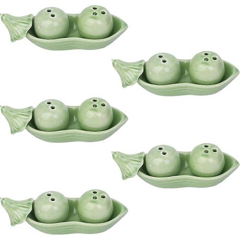 Hochzeitsgeschenkset: Niedliches Gewürzglas in Form einer Erbse und einer Paprika