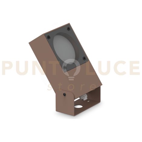 SIRIO PROIETTORE DA ESTERNO 1 LUCE ATTACCO GX53 IP65 COFFEE