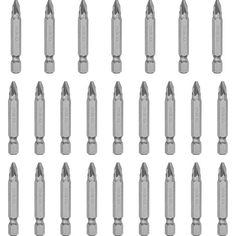 Coffret D'Embouts de Tournevis Pz2 de 50 mm de Long (25 Pièces) (1/5)