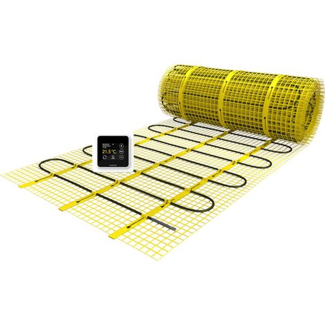 Set de chauffage par le sol électrique Magnum Mat - 600 watt - 4,0 m2 - avec thermostat WiFi blanc