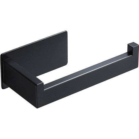 Porte Papier Toilette Noir, Porte Rouleau Papier Toilette pour Salle De Bain et Cuisine, SUS304Acier Inoxydable , Auto-adhésif (1/5)
