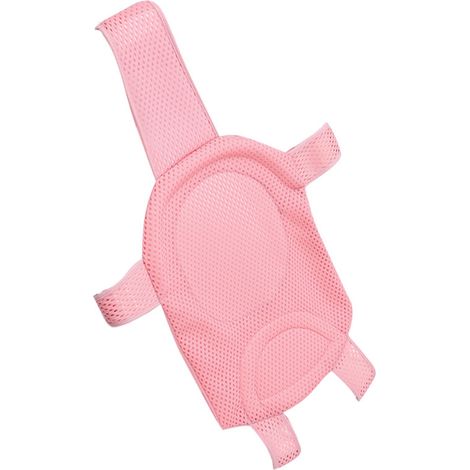 Babybadenetz, rutschfest, komfortabel, mit 5 Sicherheitsecken für Neugeborene, Rosa (1/5)