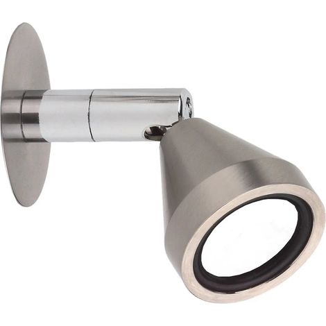 [GEBRAUCHT] B-Ware Busch Wandleuchte Wandlampe Led Mini Schwenkbar Nickel Inklusive Wechsellinse
