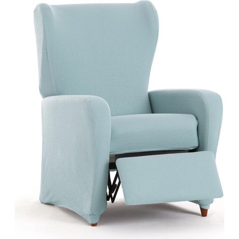 Housse de canapé bi-élastique pour Fauteuil Relax Couleur Eau de mer Design Harlem (1/5)