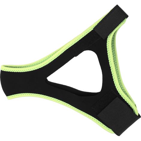 Sangle Anti-Ronflement Mentonnière Ajustable - Solution Apnée Sommeil avec Bordure Fluorescente Verte (1/5)