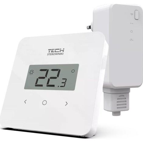 Tech T-2.2 Thermostat Weiß mit Präzisions-LED-Anzeige (1/3)