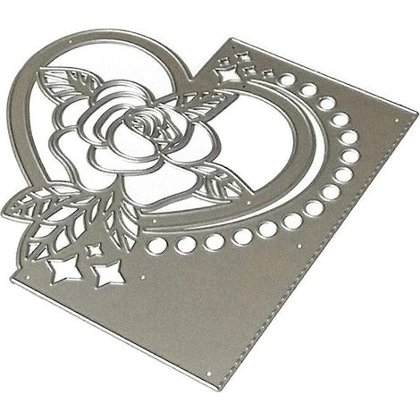 Valentinstag Herzblumen Metall Stanzschablone DIY Scrapbooking Album