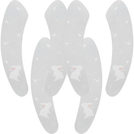 3 Pairs of Waterproof Adhesive Toilet Seat Cushions Rabbit (1/5)