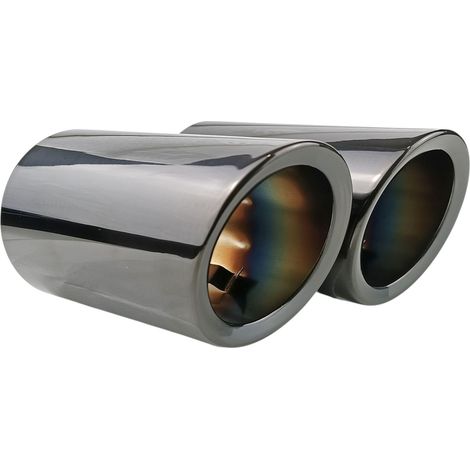 Embout de silencieux d'échappement TSI TFSI TDI 57-64 Noir Titane VW Golf MK7 Leon 3