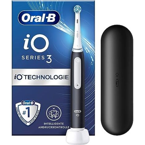 Oral-B iO Series 3 Matt Black mit Reiseetui Elektrische Zahnbürste (1/5)