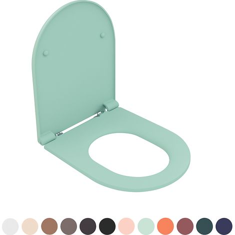 SEDILE WC SOFT CLOSE INFINITY PER SOSPESO Menta Opaco coprivaso copriwater NYMO