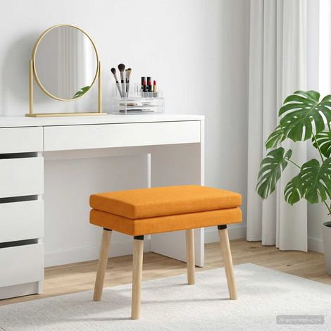 vidaXL Banc à double couche Jaune foncé 60 x 40 x 46 cm Tissu (1/5)