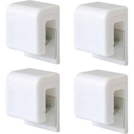 Set di 4 porta dentifricio da parete autoadesivi, multiuso, impermeabili, per il bagno (1/4)
