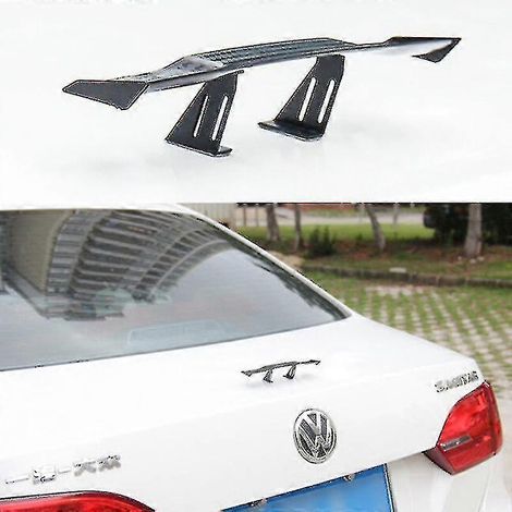 Aileron arrière universel miniature en fibre de carbone pour voiture (1/5)