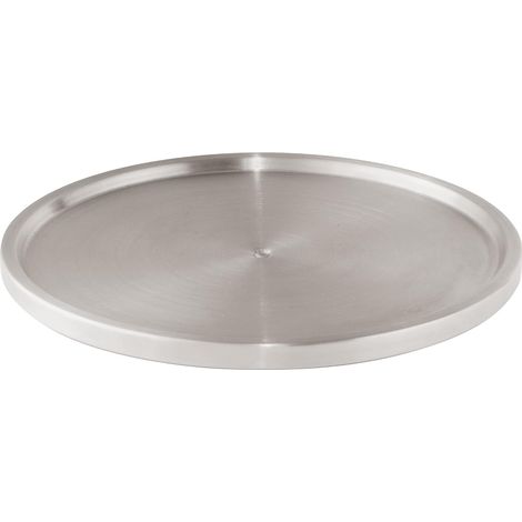 Plato giratorio para armario de cocina, especiero, acero inoxidable, 26,5 cm de diámetro