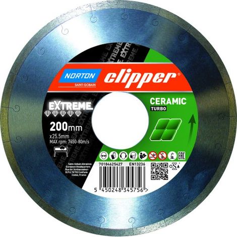 Clipper Diamant Sägeblatt Extreme Ceramic (vormals Ceram XJ), Ausführung: 300 x 25,4 mm