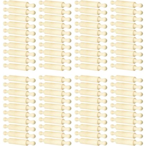 Rodillo de madera 80X, 15 cm de largo, rodillo de cocina, rodillo pequeño de madera para masa para niños, pasteles de fondant