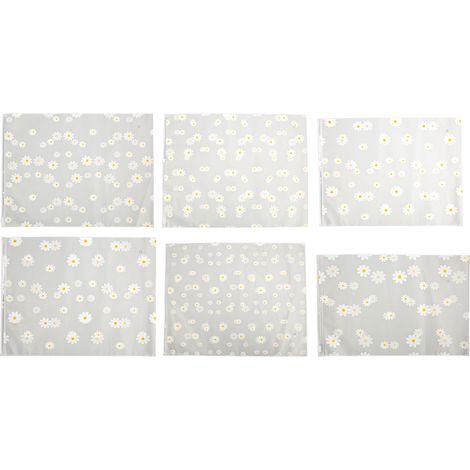 30 sachets plastiques zip givrés motif marguerite, réutilisables, légers et portables pour emballage de vêtements (1/5)