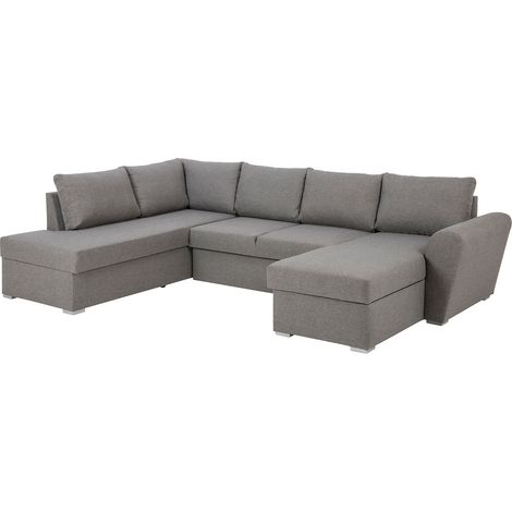 Stan Canapé-lit, chaise longue côté droit, gris clair. (1/5)