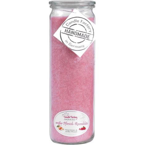 Candle Factory Big Jumbo Weißer Pfirsich-Rosenblüte Duftkerze 306-087 (1/5)