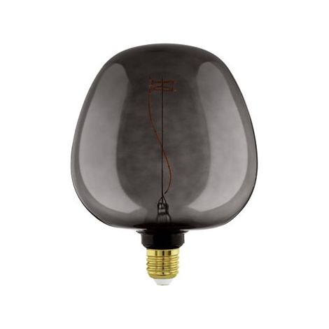 Eglo Iluminación Bombilla LED decorativa grande, G190 Negra 4W 2000K E27 con filamento (1/5)