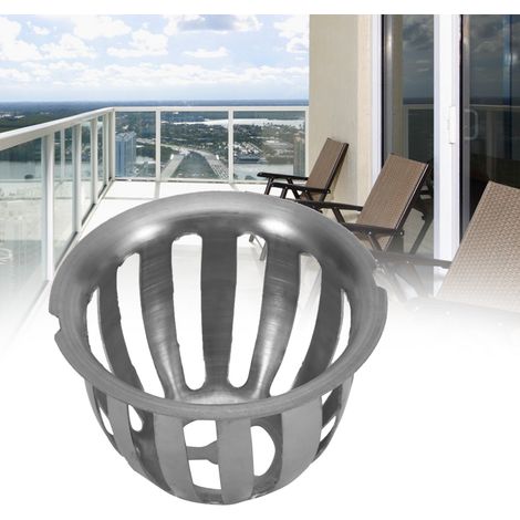 Runder Edelstahl-Dach-/Bodenablauf zur Verstopfungsbeseitigung für Garten/Balkon (75 mm) (1/5)