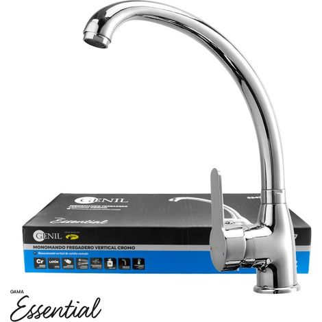 Grifo monomando Genil latón cromado cartucho 40mm (1/5)