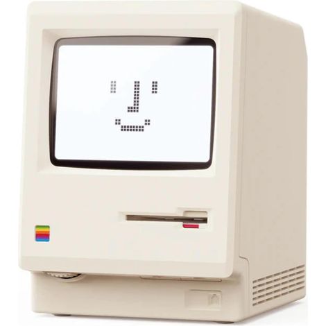 Pixel alarms - stile computer - orologio digitale elettronico - ampio schermo LCD - interfaccia USB - utilizzabile in camera da letto come orologio da scrivania - funzione sveglia (1/5)