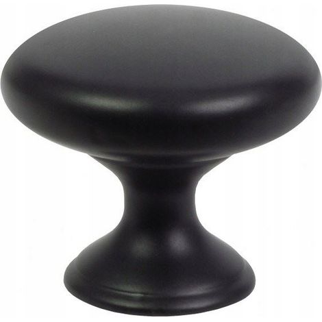 Pomello per mobili nero opaco, maniglia elegante per mobili retrò e classici, 1 pezzo.