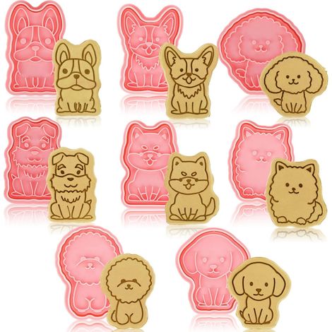 8 Pièces Emporte-pièce Animal, PP Alimentaire, Pour Pâte Fondant Gâteau, Décoration Cuisine Enfant(Troisième trimestre : septembre) (1/5)