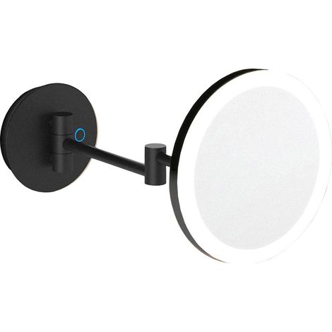 COSMIC Mirror, Wall Mounted, X5, LED light, Matt Black, Architect Collection