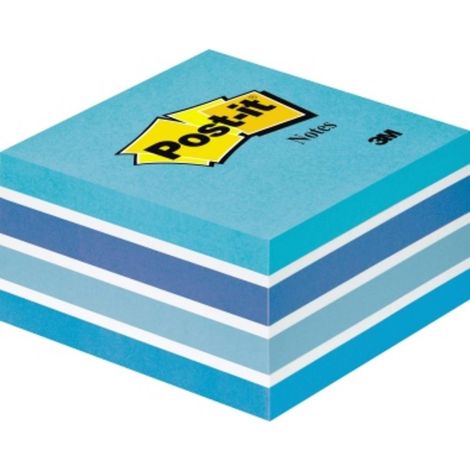 Post-it Cubo note adesive 2028B 76 mm x 45 mm Blu pastello 450 Foglio (1/4)