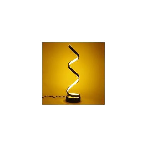Couleurs Lampe de Table Dimmable de Bureau Spirale Led 5W Blanc Chaud Protection des yeux Noir Lampe de Chevet Luminaires Intérieur (1/5)