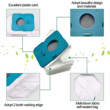 Ensemble de 12 sacs à poussière Clean Station pour aspirateur Samsung Bespoke Jet VCA-ADB95, VS20A95923W, sacs de rechange pour aspirateur, sacs pour aspirateur, accessoires pour aspirateur