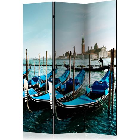 Paravent 3 Volets "Gondolas on the Grand Canal, Venice" 135x172cm (1/2)