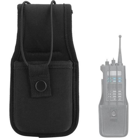 Sac Talkie Walkie - Nylon Noir - Compatible Motorola MT2000 MTS2000 GP900 - 64 g - 1 Pièce (1/4)